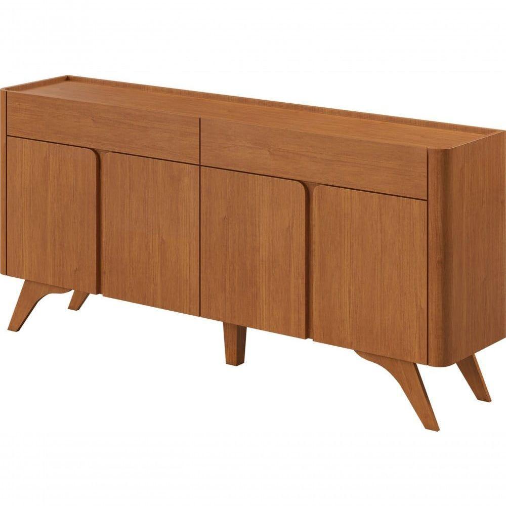 Buffet Aros 4 Portas Pés Madeira Maciça - Mavaular Naturalle - 3