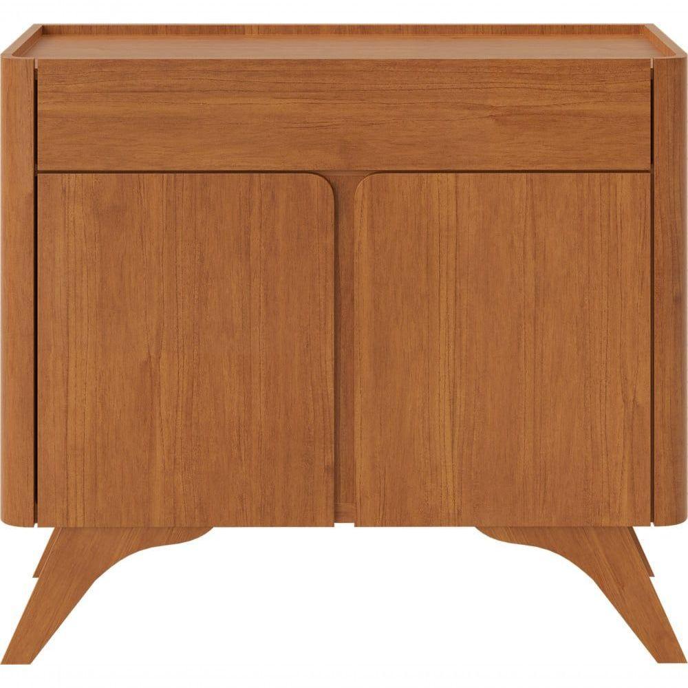 Buffet Aros 2 Portas Pés Madeira Maciça - Mavaular Naturale - 2