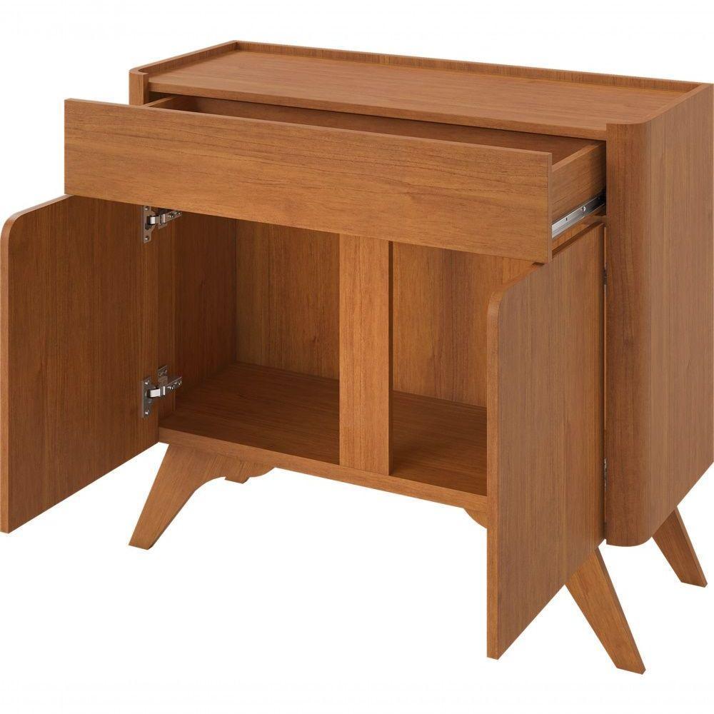 Buffet Aros 2 Portas Pés Madeira Maciça - Mavaular Naturale - 4