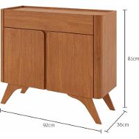 Buffet Aros 2 Portas Pés Madeira Maciça - Mavaular Naturale - 3