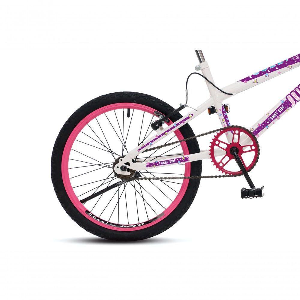 Bicicleta Jully Aro 20 Aero 36 Raias, Freios V-brake Dianteiro E Traseiro, Suporte De Guidão Down Hill E Cestinha - 3