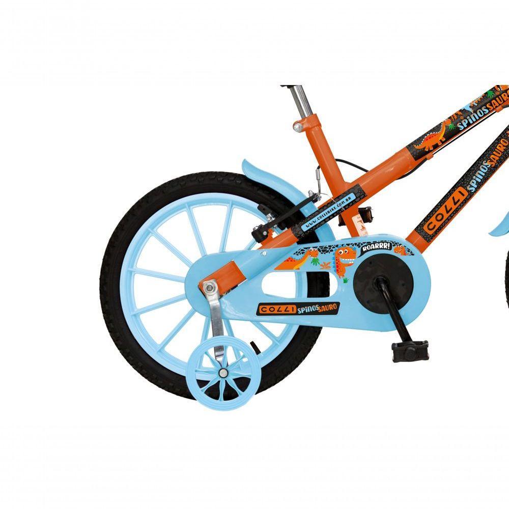 Bicicleta Dinos Spinossauro Aventuras, Aro 16, Quadro 12, Com Freios V-brake, Com Rodas De Apoio E Capa Corrente - 4