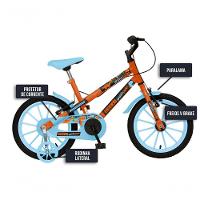 Bicicleta Dinos Spinossauro Aventuras, Aro 16, Quadro 12, Com Freios V-brake, Com Rodas De Apoio E Capa Corrente - 5