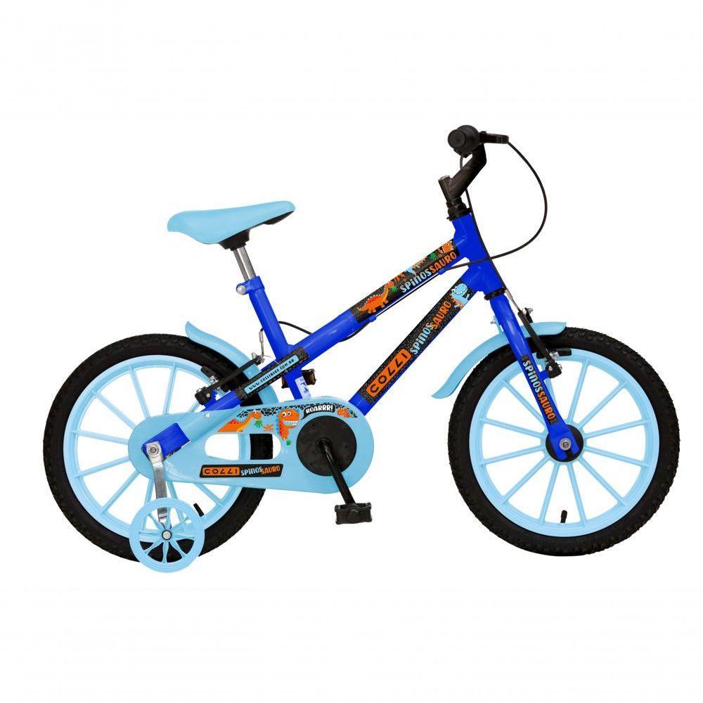 Bicicleta Dinos Spinossauro Aventuras, Aro 16, Quadro 12, Com Freios V-brake, Com Rodas De Apoio E Capa Corrente - 1