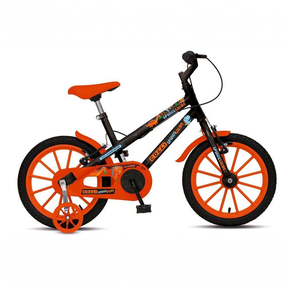 Bicicleta Dinos Spinossauro Aventuras, Aro 16, Quadro 12, Com Freios V-brake, Com Rodas De Apoio E Capa Corrente - 1