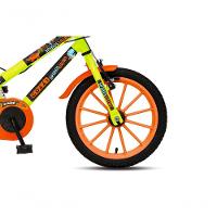 Bicicleta Dinos Spinossauro Aventuras, Aro 16, Quadro 12, Com Freios V-brake, Com Rodas De Apoio E Capa Corrente