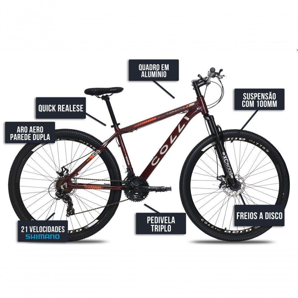 Bicicleta Colli Toronto Aluminio Aro 29 Disco-shimano 21v - 5