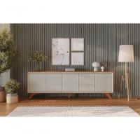 Buffet Premium 5 Portas Mavaular Naturalle-off White