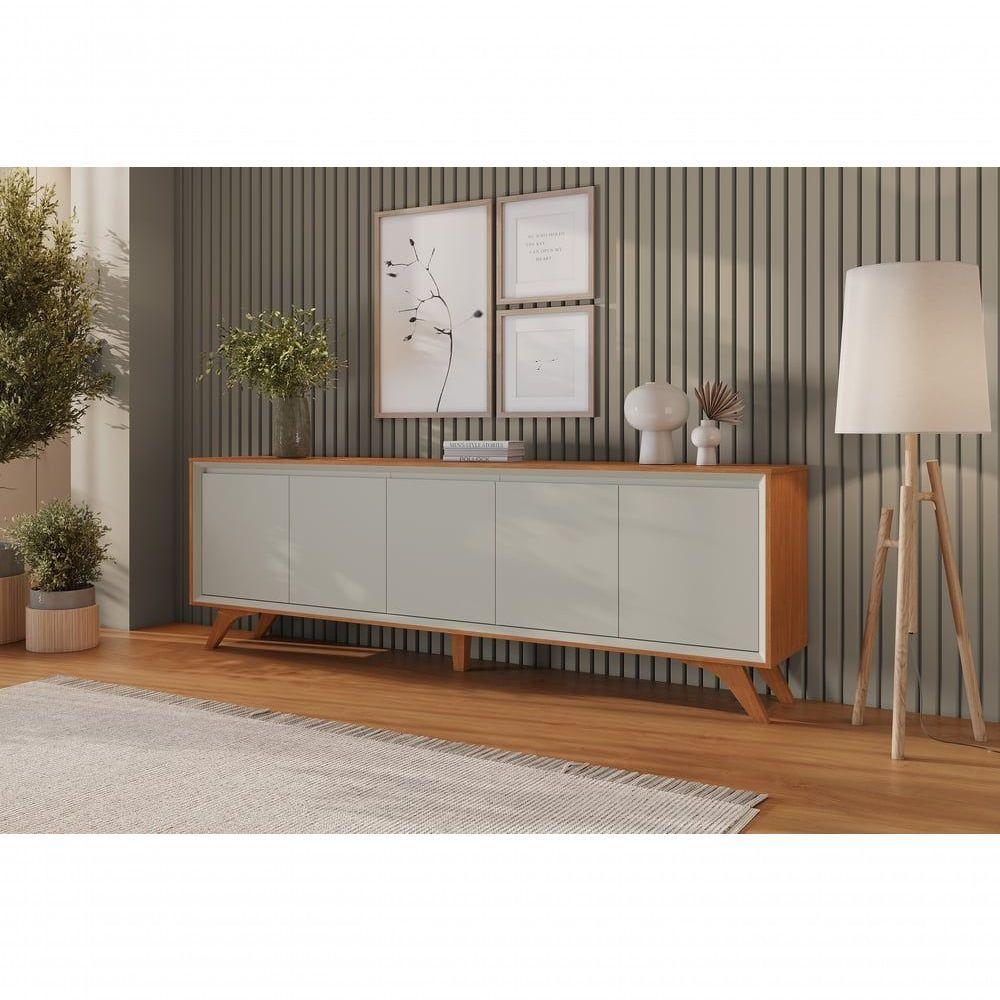 Buffet Premium 5 Portas Mavaular Naturalle-off White - 4