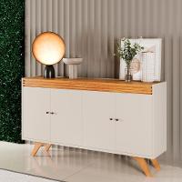 Buffet Sevilha 4 Portas Mavaular Naturalle-off White - 4