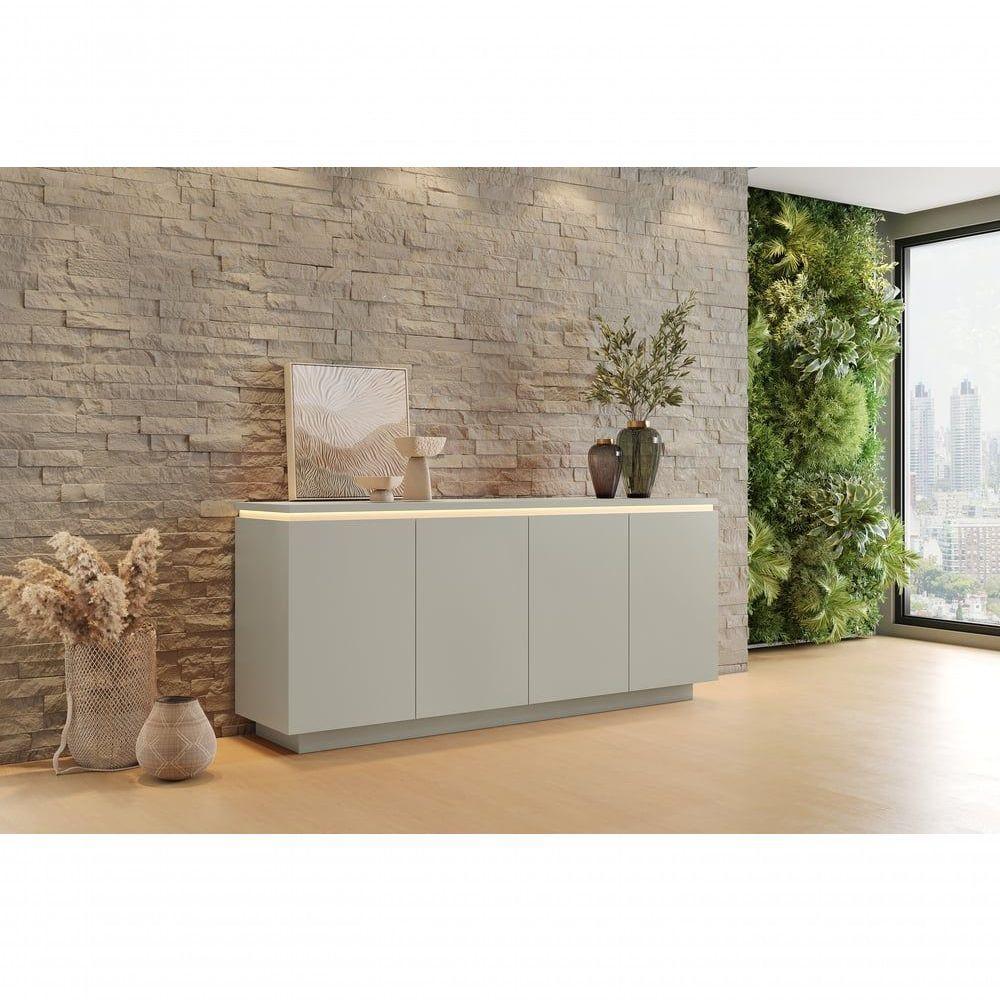 Buffet Luminus 4 Portas C-led Mavaular Off White - 2