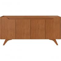 Buffet Grécia 4 Portas Com Pés Em Madeira Maciça Mavaular Naturale - 3