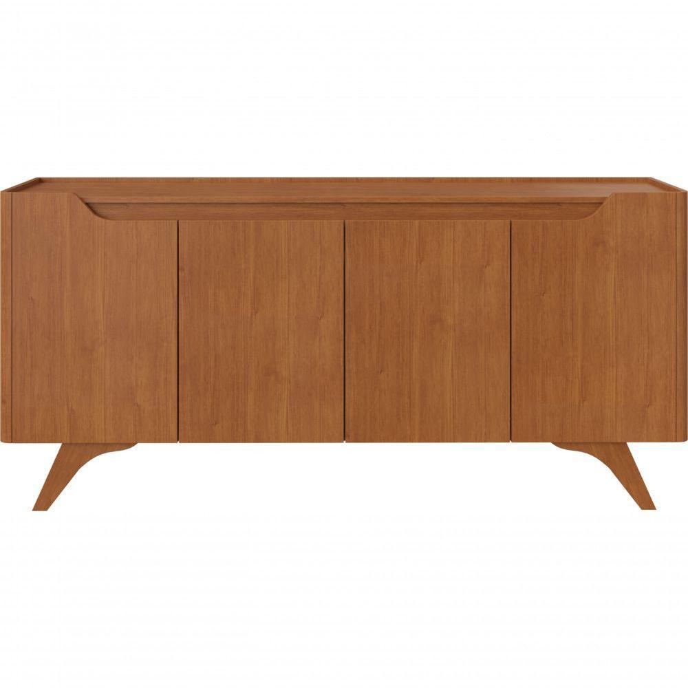 Buffet Grécia 4 Portas Com Pés Em Madeira Maciça Mavaular Naturale - 3