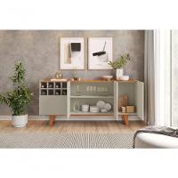 Buffet Duna 3 Portas 1 Gaveta E Adega Mavaular Off White-naturale - 7