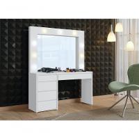 Camarim Anne 5 Gavetas 9 Lampadas Led Mavaular Branco - 9