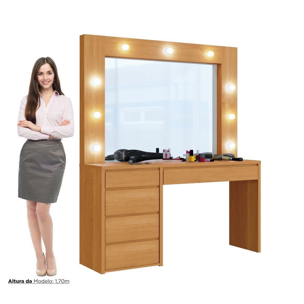 Camarim Anne 5 Gavetas 9 Lampadas Led Mavaular Naturale - 8