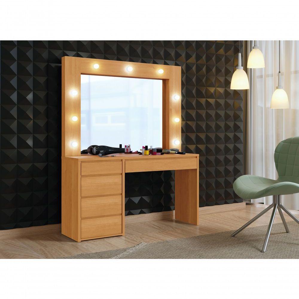 Camarim Anne 5 Gavetas 9 Lampadas Led Mavaular Naturale - 9