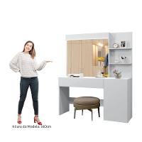 Camarim Londres 1 Porta 1 Gaveta Com Espelho Mavaular Branco - 7