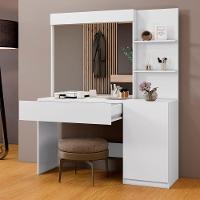 Camarim Londres 1 Porta 1 Gaveta Com Espelho Mavaular Branco - 9