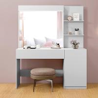 Camarim Londres 1 Porta 1 Gaveta Com Espelho Mavaular Branco - 10