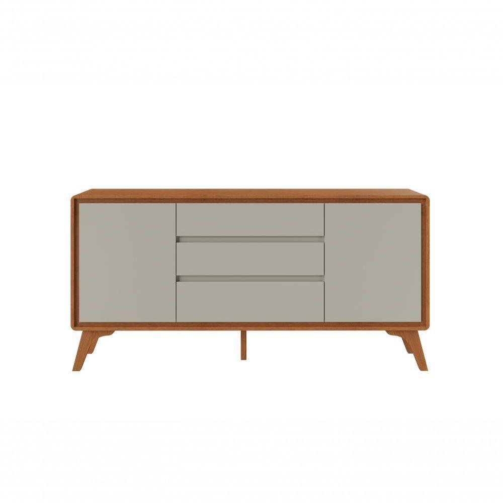 Buffet Sinus 2 Porta 3 Gavetas Mavaular Naturalle-off White - 4