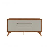 Buffet Sinus 2 Porta 3 Gavetas Mavaular Naturalle-off White