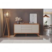 Buffet Sinus 2 Porta 3 Gavetas Mavaular Naturalle-off White - 5