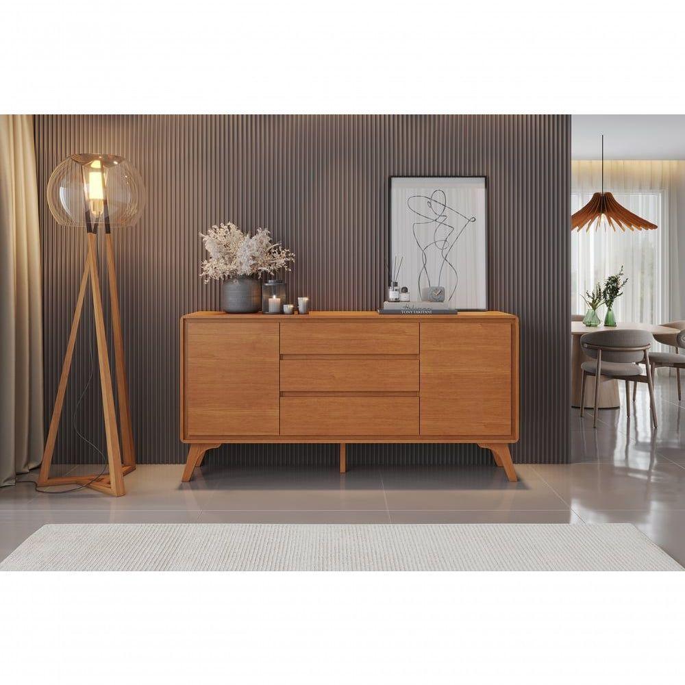 Buffet Sinus 2 Porta 3 Gavetas Mavaular Naturale - 2