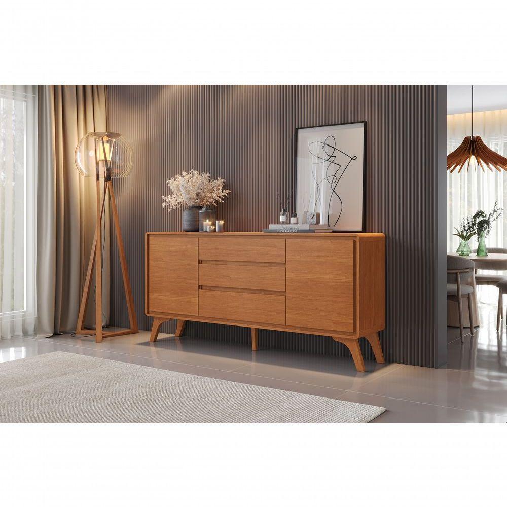 Buffet Sinus 2 Porta 3 Gavetas Mavaular Naturale - 4