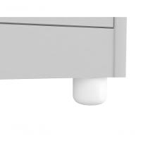 Comoda Infantil 1 Porta 4 Gavetas Tedy - Moveis Peroba Branco Brilho