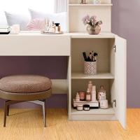 Camarim Londres 1 Porta 1 Gaveta Com Espelho Mavaular Off White