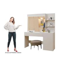 Camarim Londres 1 Porta 1 Gaveta Com Espelho Mavaular Off White - 7