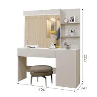 Camarim Londres 1 Porta 1 Gaveta Com Espelho Mavaular Off White - 9