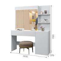 Camarim Londres 1 Porta 1 Gaveta Com Espelho Mavaular Branco - 6