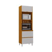 Cozinha Completa Itatiaia Lumina 350cm Paneleiro 2 Nichos Em Madeira Mdf Cinamomo-fendi - 9