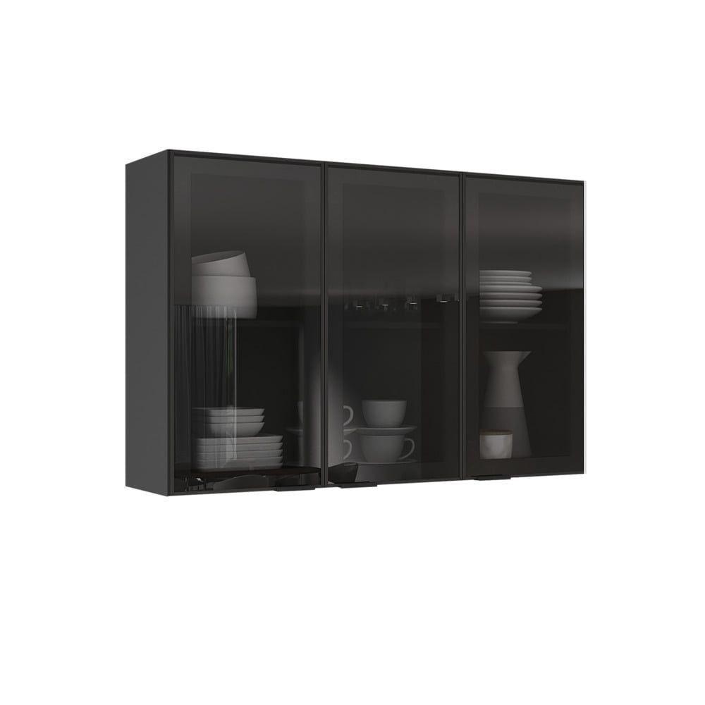 Cozinha Completa Itatiaia Lumina 270cm Em Madeira Mdf Grafite-fendi - 4