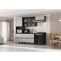 Cozinha Completa Itatiaia Lumina 270cm Em Madeira Mdf Grafite-fendi - 7