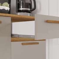 Cozinha Compacta Lia 3 Portas E 1 Gaveta Salleto Cinamomo/off White - 3