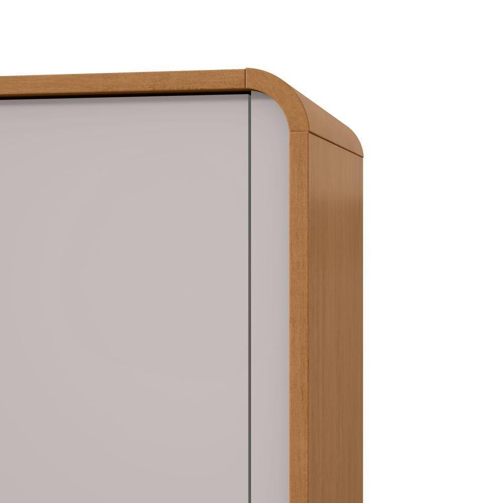 Guarda-roupas Casal Loop 6 Portas Com Pés - Lopas Amendoa Clean/off White - 2