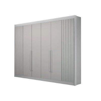 Guarda-roupa 06 Portas São Carlos S/ Espelho - Leifer Móveis Branco