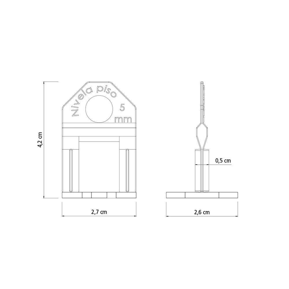 Base Espaçadora Plástica Tramontina Estreita Eco 5 Mm (saco Com 100 Un.) Tramontina - 4