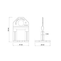 Base Espaçadora Plástica Tramontina Estreita Eco 5 Mm (saco Com 100 Un.) Tramontina - 2