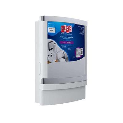 Armário Plástico Com Gaveta 33x44cm Branco-cromado - Organizador Multiuso