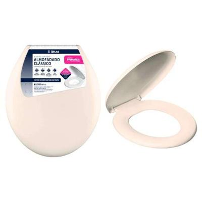 Assento Almofadado Bege Universal Com Espuma Pu - Fácil Instalação E Limpeza
