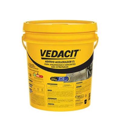 Aditivo Vedacit Rapidíssimo 20kg - Acelerador De Cimento E Concreto