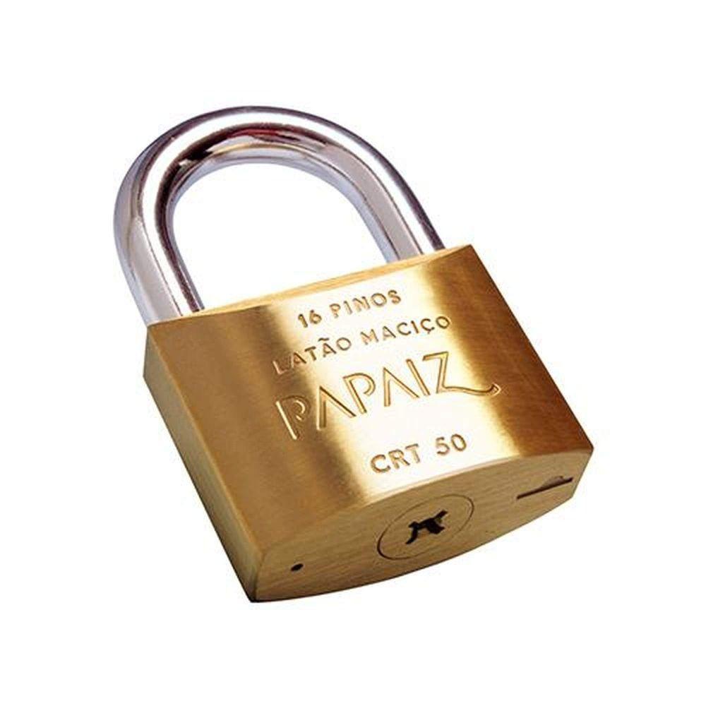 Cadeado Chave Tetra 50mm Em Aço Inox, Zamac, Latão E Aço Carbono - Papaiz - 2