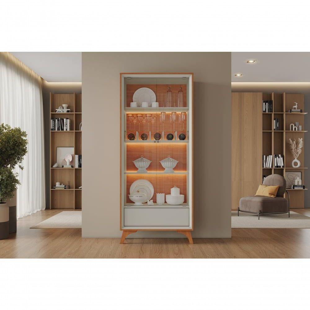 Cristaleira Adega Premium Mavaular Naturalle-off White - 3