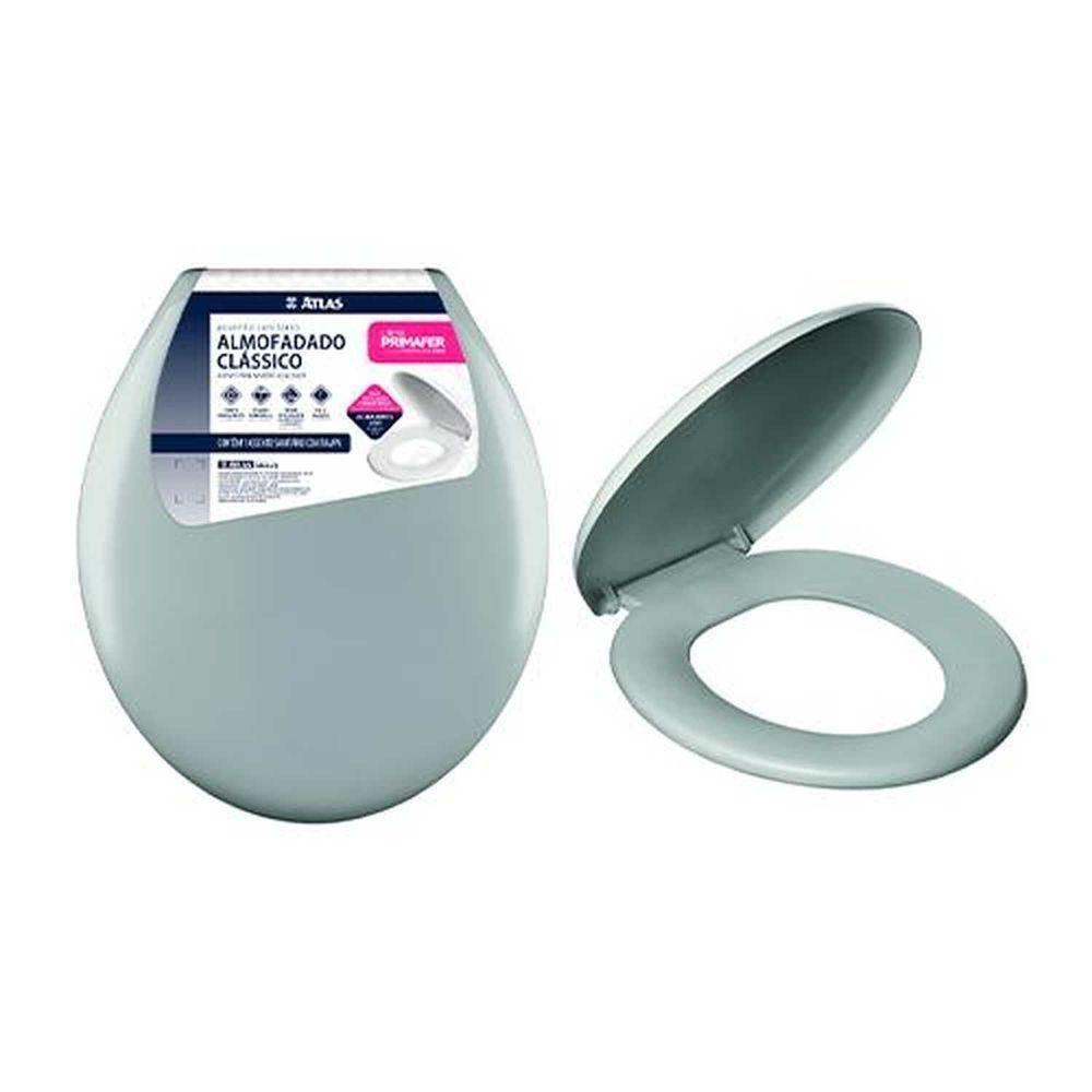 Assento Almofadado Cinza Com Encaixe Universal E Espuma Pu - Atlas - 1