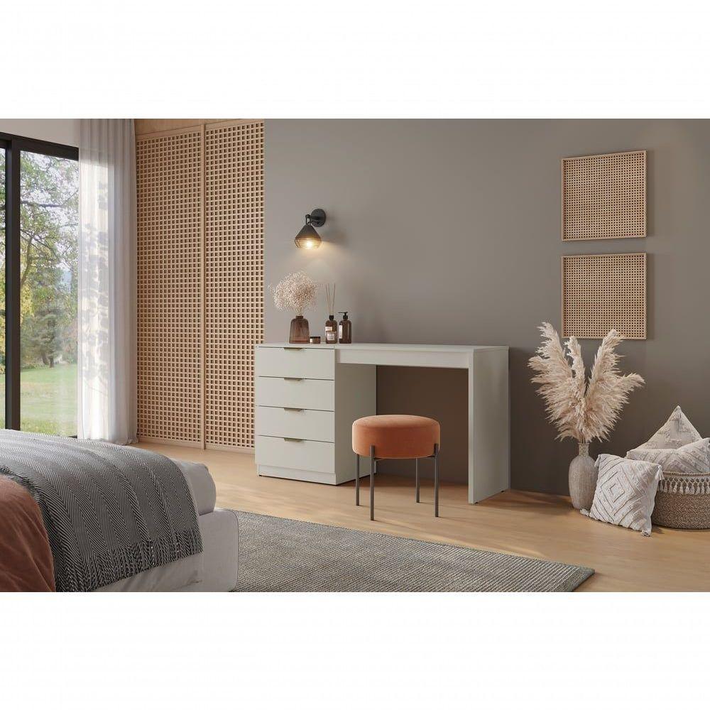 Escrivaninha Penteadeira Camarim Princess Com Porta Joias Mavaular Off White - 5