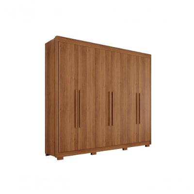 Guarda Roupa Casal Itália 6 Portas 4 Gavetas Cinamomo 100% MDF Sallêto Móveis